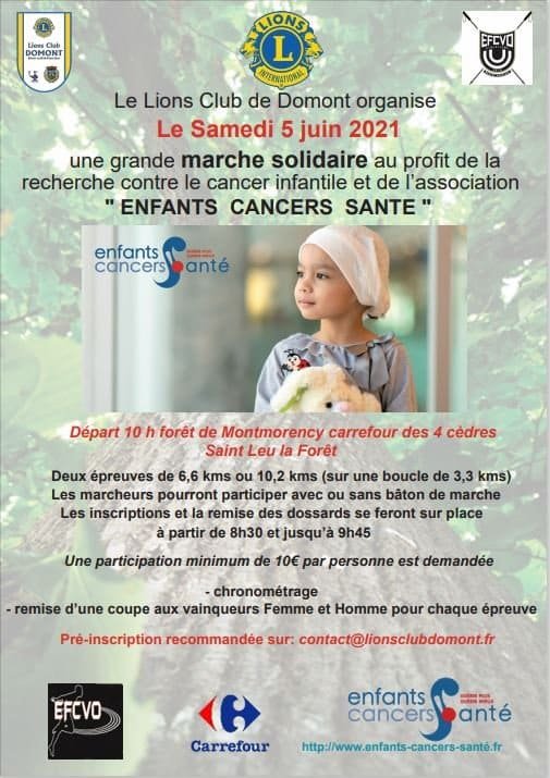 Marche solidaire au profit d'Enfants Cancers Santé 1 ecs euaXyn8W