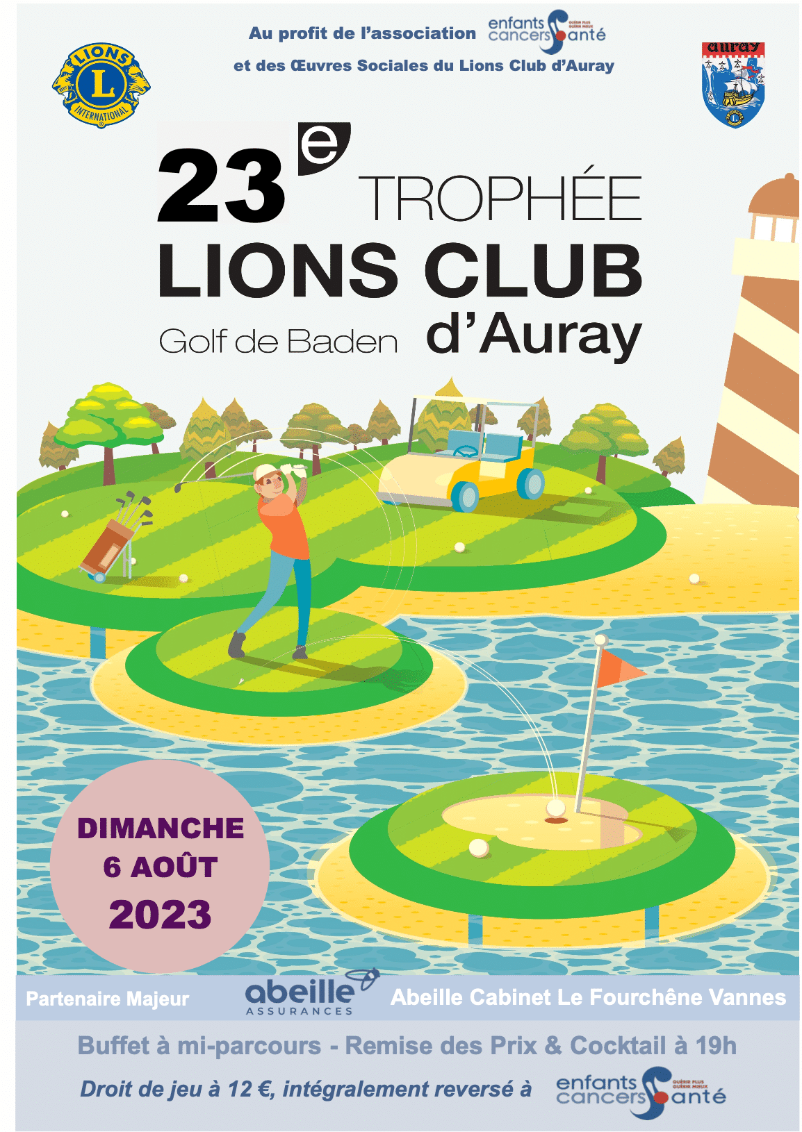 23eme trophee de Golf du Lions club dAuray au golf de Baden MORBIHAN