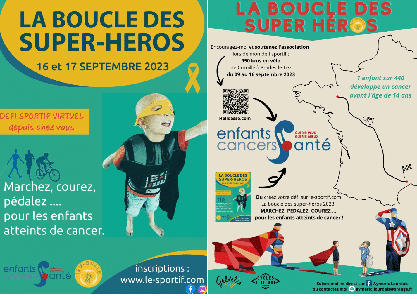 La boucle des super heros le periple dAymeriuc Lourdais 950km en velo a Prades le lez