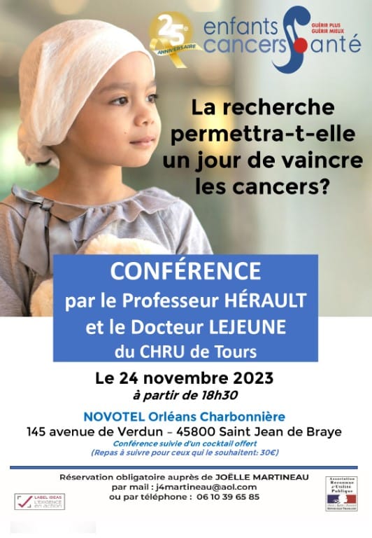 Conference La recherche permettra t elle de vaincre les cancers a Saint Jean de Braye loiret