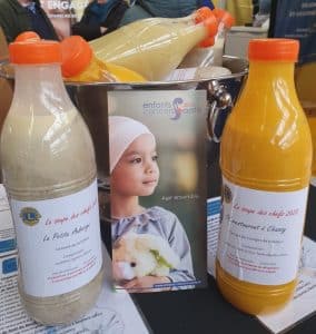 Vente de Soupes des Chefs pour Enfants Cancers Santé en Saône et Loire