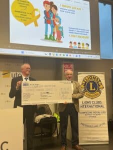 Remise d’un chèque de 5500 Euros par le LIONS Club Compiègne Royallieu (60)