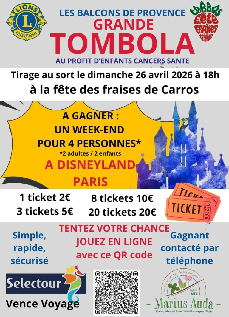 Tombola de la Fete de la Fraise