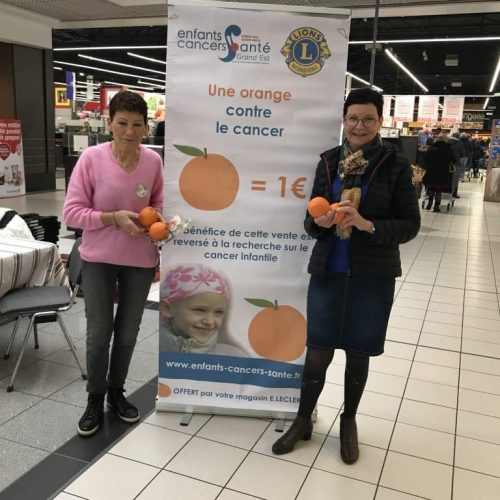 Des ORANGES OFFERTES pour la Recherche en Cancérologie Pédiatrique
