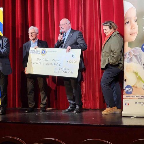 Le LIONS club de Mayenne fait un don de 10 000 euros