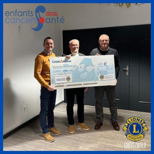 Soutien du Lions Club de CREUTZWALD (Moselle)